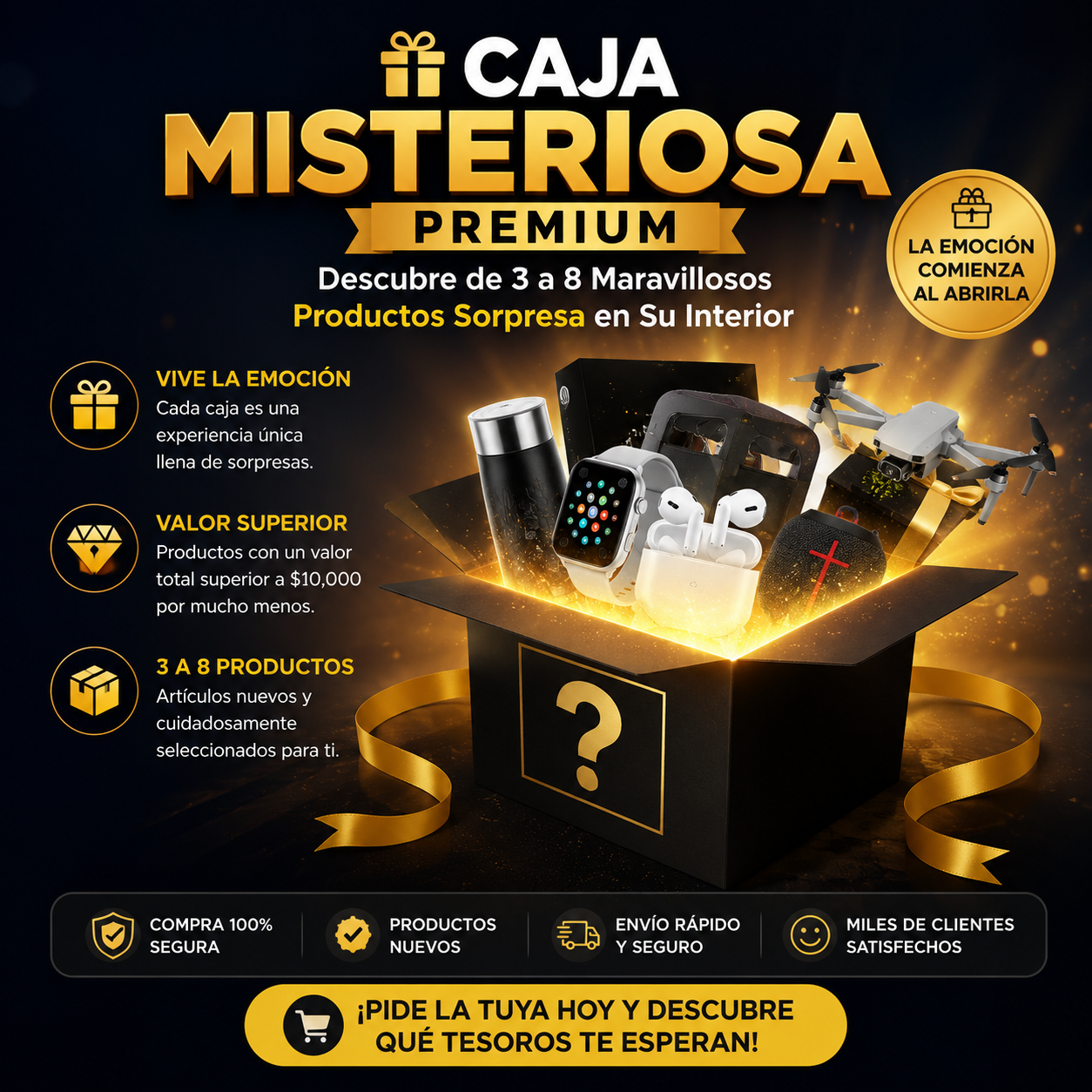 🎁 Caja Misteriosa Premium: Descubre de 3 a 8 Maravillosos Productos Sorpresa en Su Interior