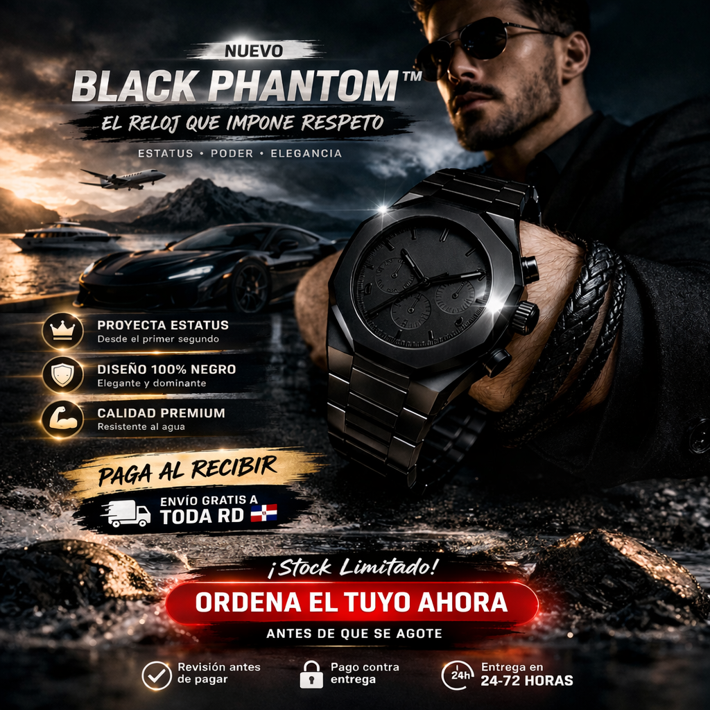 BLACK PHANTOM™ — El reloj que impone respeto
