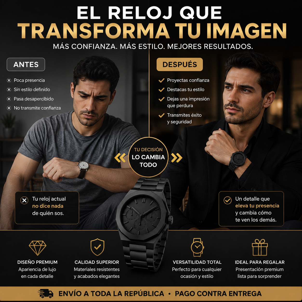 ⌚ Reloj Árabe Premium – La Apariencia de un Reloj de Lujo Sin Pagar una Fortuna
