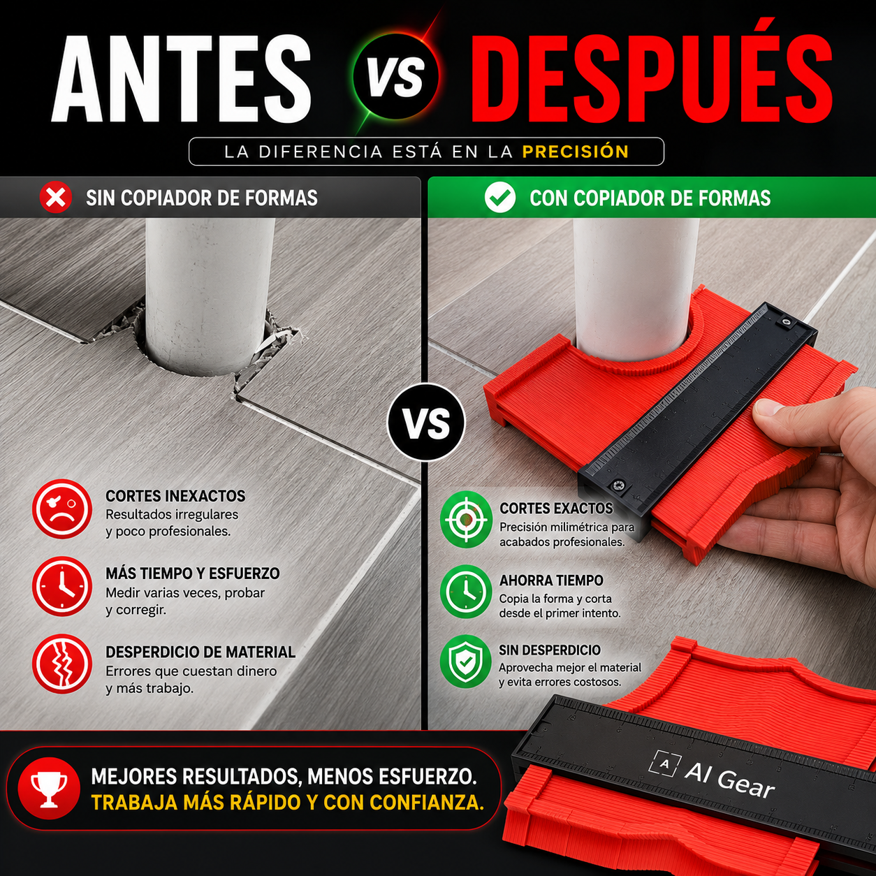 Copiador de Formas Multiuso Pro – Cortes Perfectos en Segundos