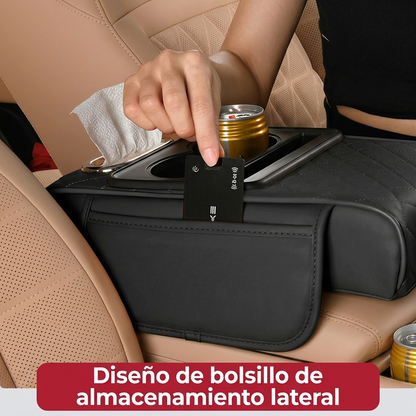 Reposa Brazos Multifuncional 5 en 1 para Auto – Olvídate del Desorden y Maneja con Comodidad
